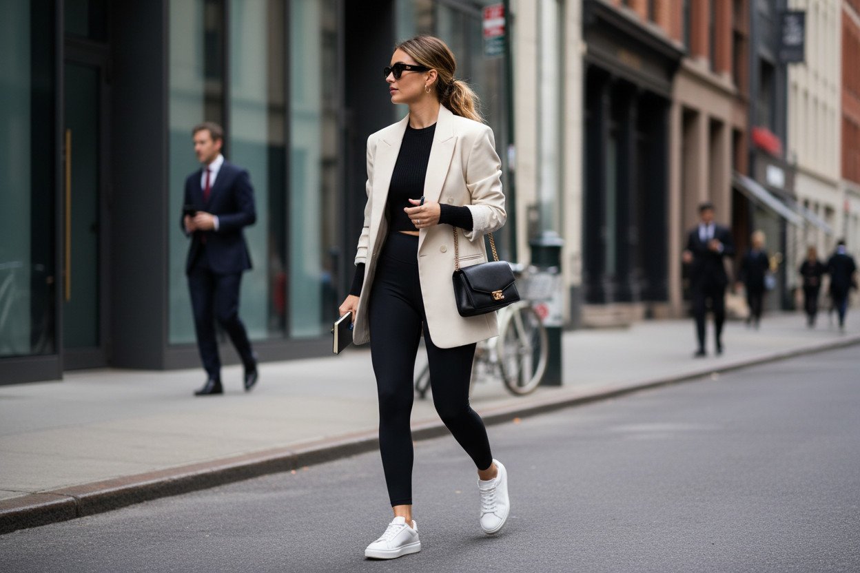 Outfit sportowy w wersji smart casual — jak podnieść poziom formalności
